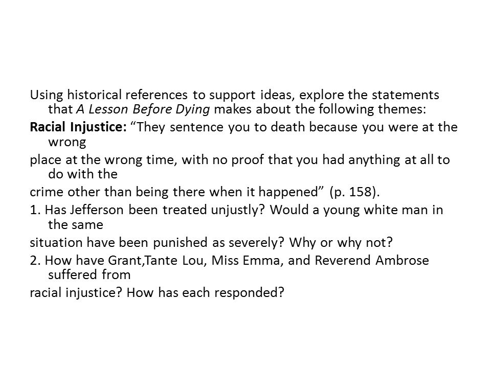 A lesson before dying character analysis essay